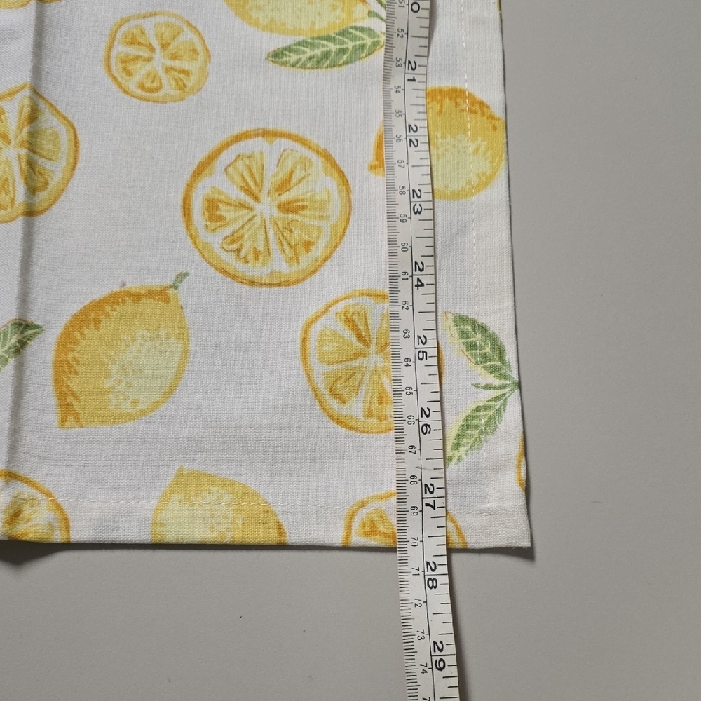 Lemon Print Kitchen Towel Set Of 4, NWOT - Picture 7 of 9